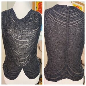 Rare Beaded Silk Top